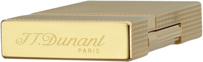 Classic Diamond Head Lighter, Clear Ping Sound, Refillable, Vintage Trench Metal Lighters, Adjustable Soft Flame, Unique Gift for Men Father Husband Boyfriend Friend (Gold)