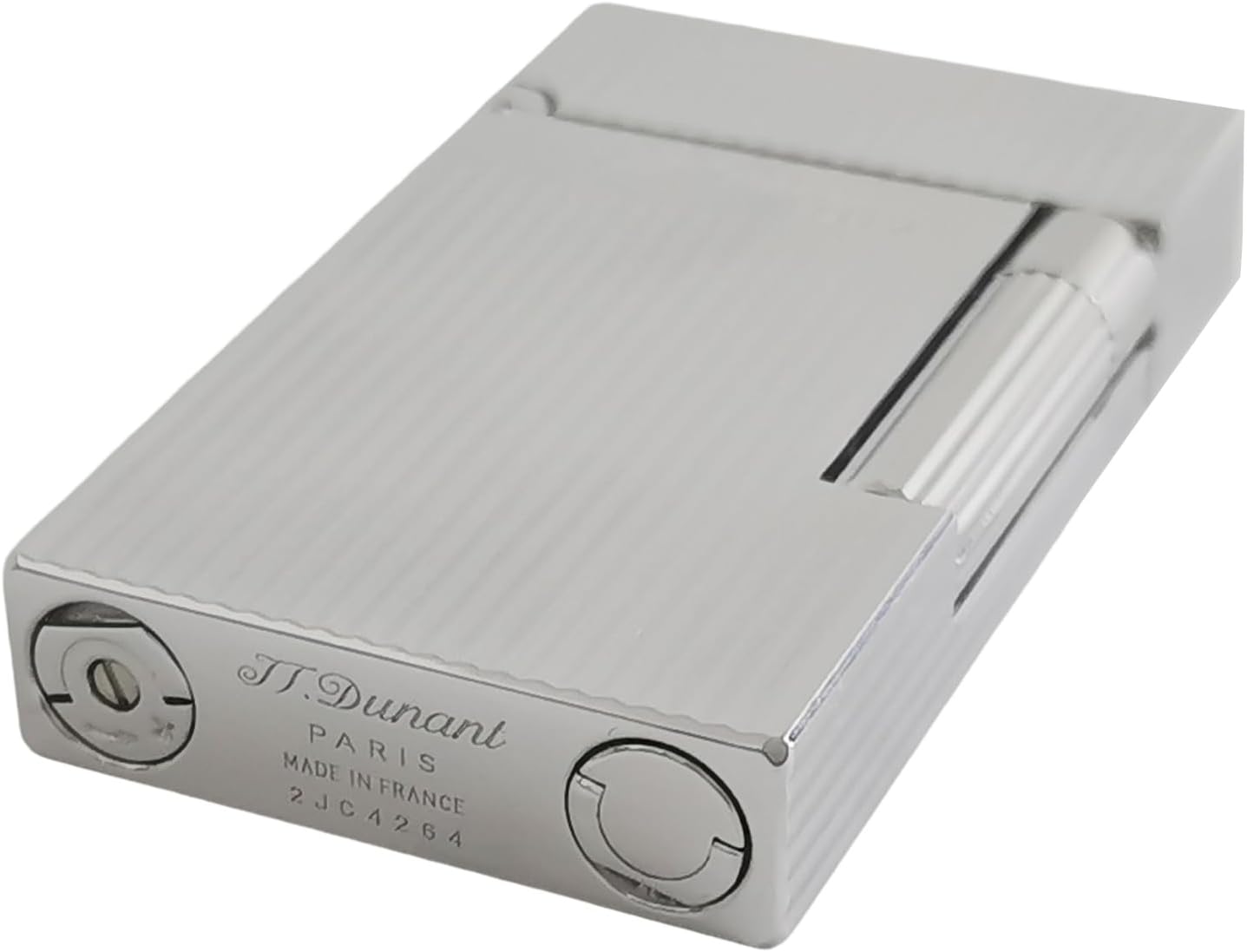 Classic Lighter,Vertical Lines Silver Lighters,Soft Flame,Refillable, lighters That Ping,Gift for Men Dad Boyfriend