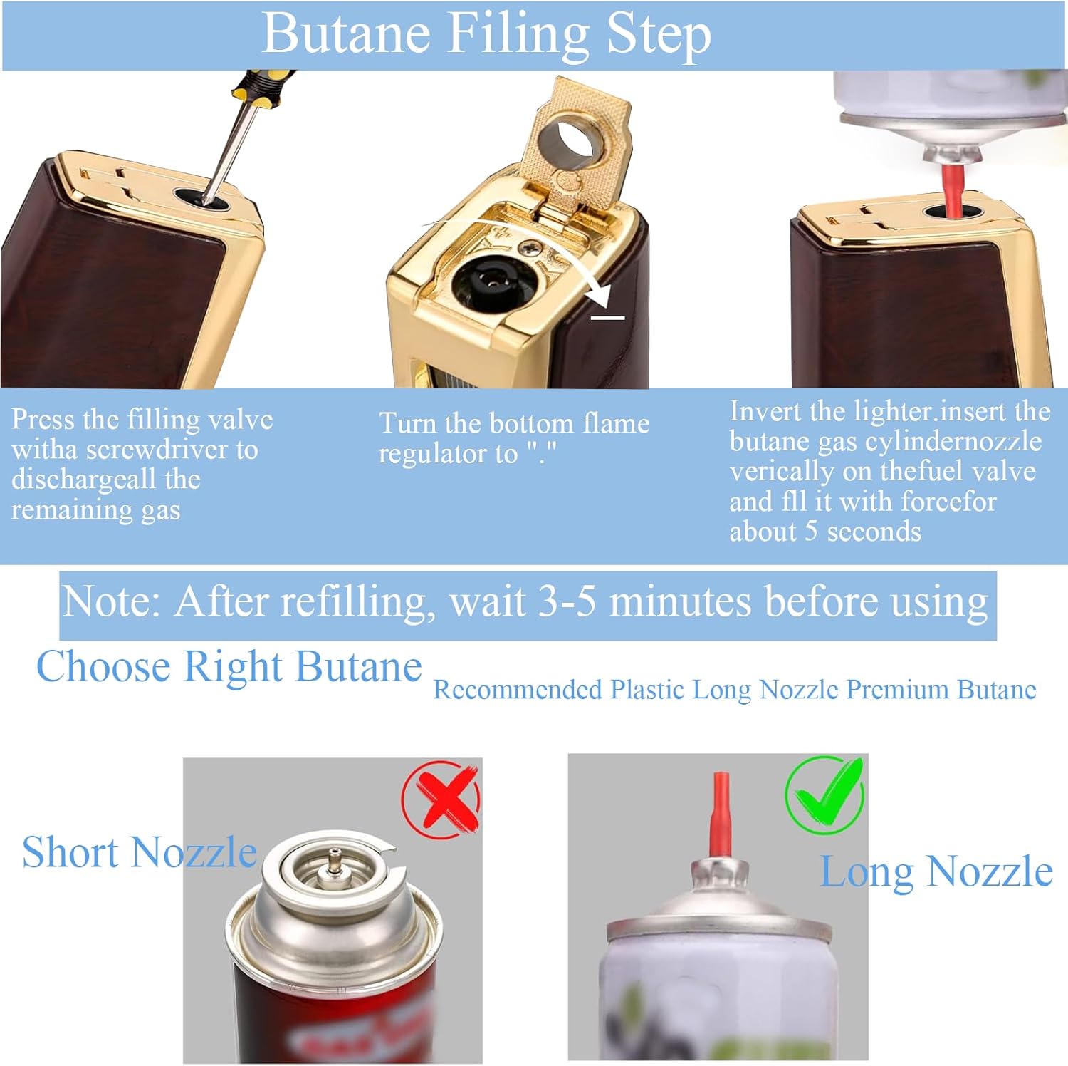 Torch Lighter, 4 Jet Flame Lighter with Punch & Holder - Refillable Butane Windproof Torch Lighter-Premium Gift for Men (B)